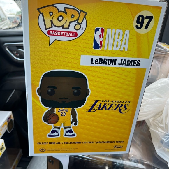 Awesome 15” Funko Pop Lebrone James in his home uniform - Picture 3 of 4